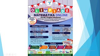 SIMULASI CBT Online [Olimpiade Matematika Online Tingkat SD/MI Nasional]