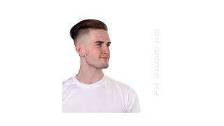 Slicked back Faux Hawk hairstyle