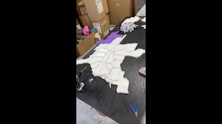 3D printed 8ft LED map