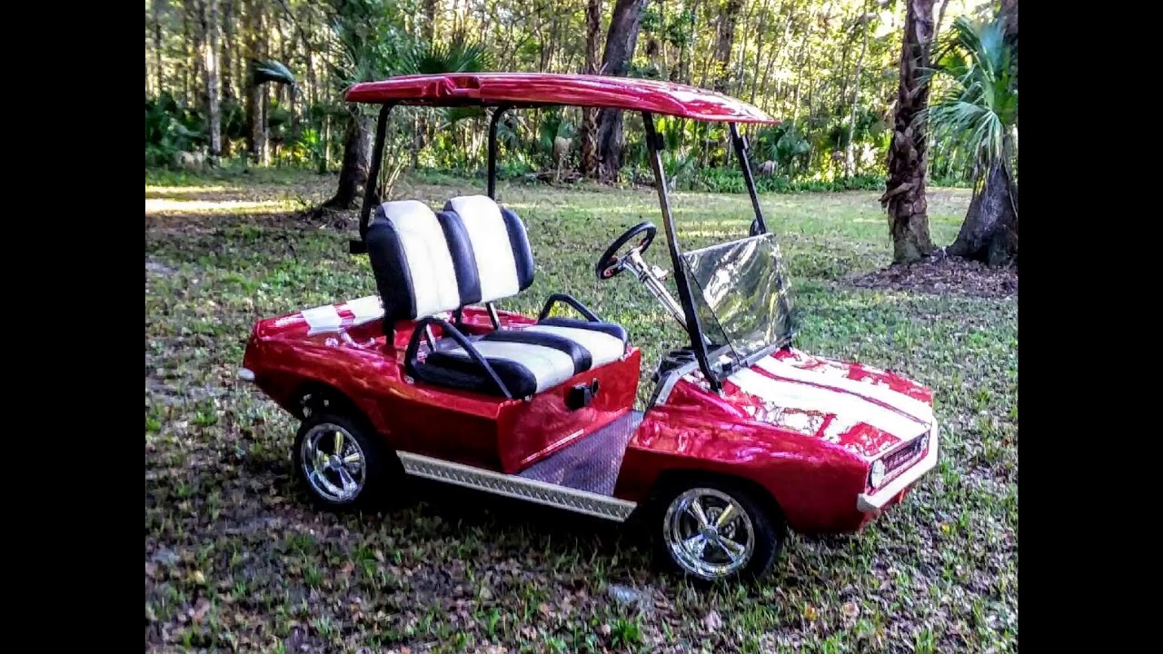 Golf Cart Man 69 Camaro Golf Cart YouTube