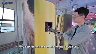EA-Flex Indoor Soft Flexible LED Display Screen / EagerLED indoor flexible soft LED sign. screenshot 4
