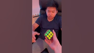 Can you solve a 2 move Rubik’s cube scramble? 🤔