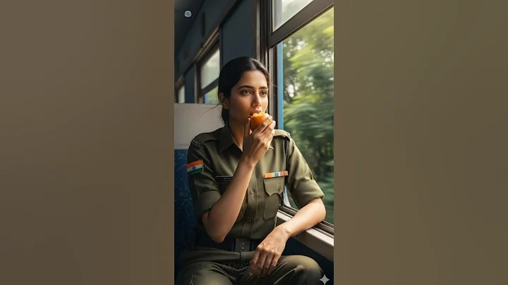 Lady Soldier saved the orange tree from drying up by watering it 😭 #ai #plants #save #water