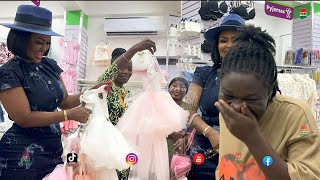 BEAUTIFUL: Nana Ama McBrown buys maternity items for expectant mother that she met in shop