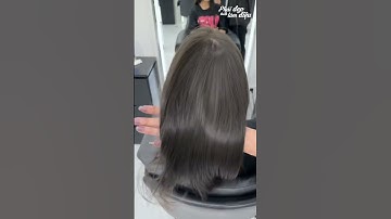 Màu tóc nâu trà trầm này xinh quá, có khi nào là xu hướng của năm nay không nhỉ #shorts #mautocdep
