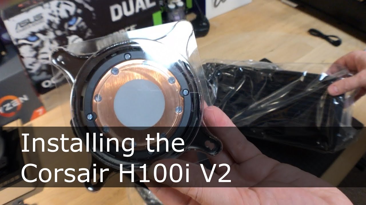 Installing the Corsair H100i V2 in Phanteks Eclipse P400S with older I5 CPU  - YouTube