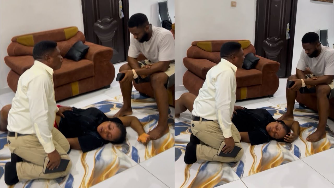 Shocking moment of deliverance by pastor faith on Susan after so!r!tual attack