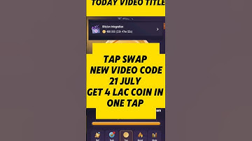 Tapswap Cinema video Code 21 July | Tapswap bitcoin integration  Video Code July 21
