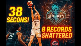 Caitlin Clark Shatters 8 WNBA Records—3 Logo Threes in 38 Seconds End Liberty’s Perfect Season!