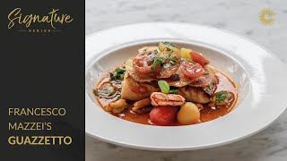 Francesco Mazzeis Roast Cod With Seafood Guazzetto