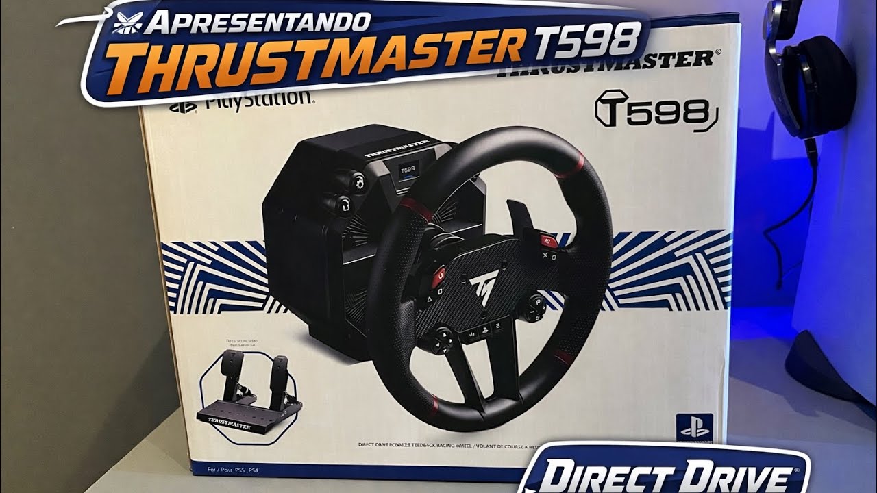 Apresentando: Thrustmaster T598 Direct Drive + comentários + gameplay 