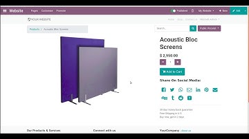 How to share #ECommerce Product on Social Network | Odoo Apps Features #odoo