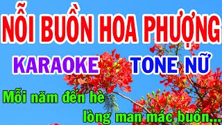 Nỗi Buồn Hoa Phượng Karaoke Tone Nữ Nhạc Sống gia huy beat