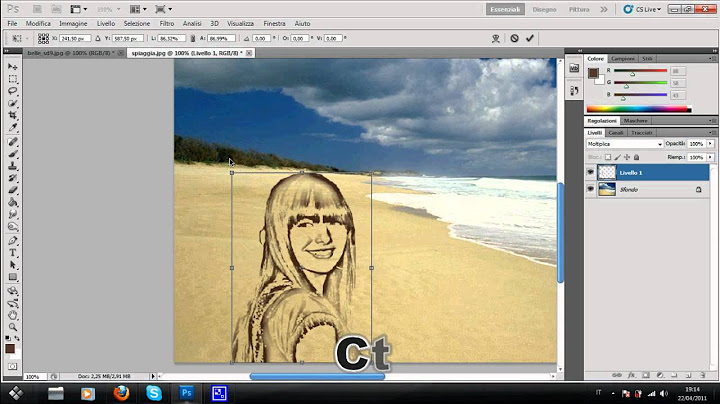Tutorial Phothoshop cs5: Ritratto Nella Sabbia