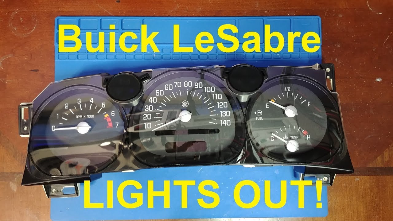 2nd chance at working again! Buick LeSabre Cluster Repair YouTube