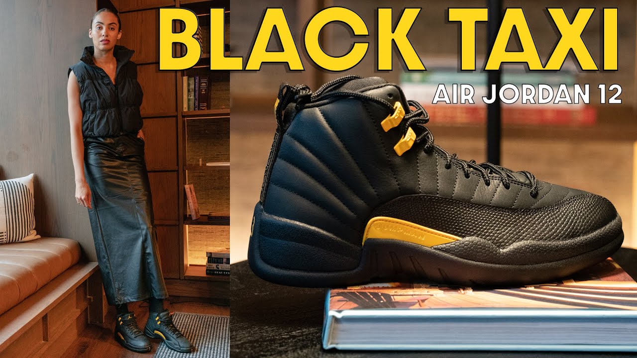 WERE THESE SLEPT ON? AIR JORDAN 12 BLACK TAXI On Foot Review and How to  Style 