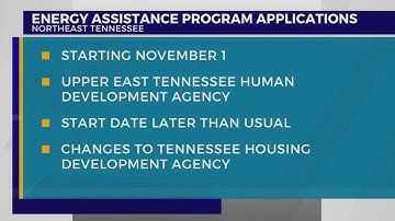 UETHDA energy assistance program starting Nov. 1