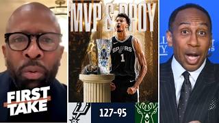 FIRST TAKE | Wemby is going to win it all - Kenny Smith tells Stephen A. on Spurs' 8-game win streak