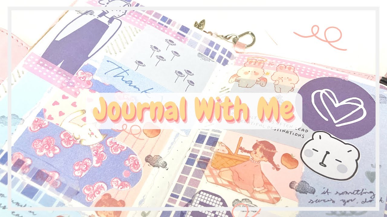 kawaii Journal With Me Cute Kawaii Journal Spread 🌈 YouTube