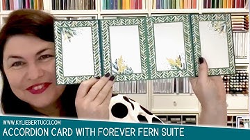Forever Greenery Accordion Card #stampinup