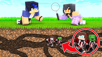 ANT MAN Speedrunners vs Hunters : JJ and Mikey vs Aphmau and Ein in Minecraft Maizen!