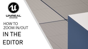 Unreal Engine 5 how to zoom in, and out in the editor