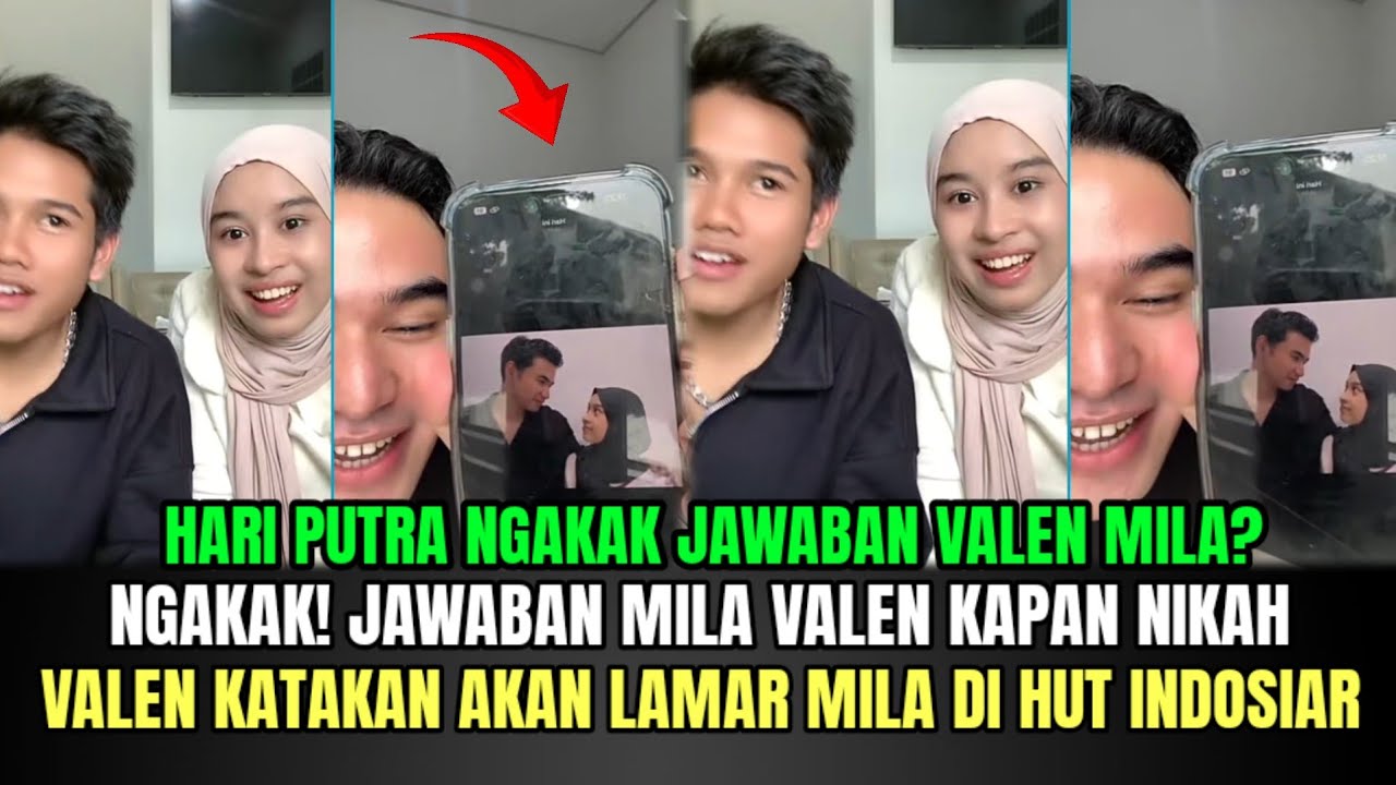 NGAKAK! Jawaban Mila Valen Kapan Menikah, Valen Katakan Akan Lamar Mila