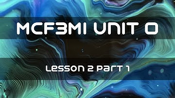 MCF3MI Unit 0 Lesson #2 Part 1
