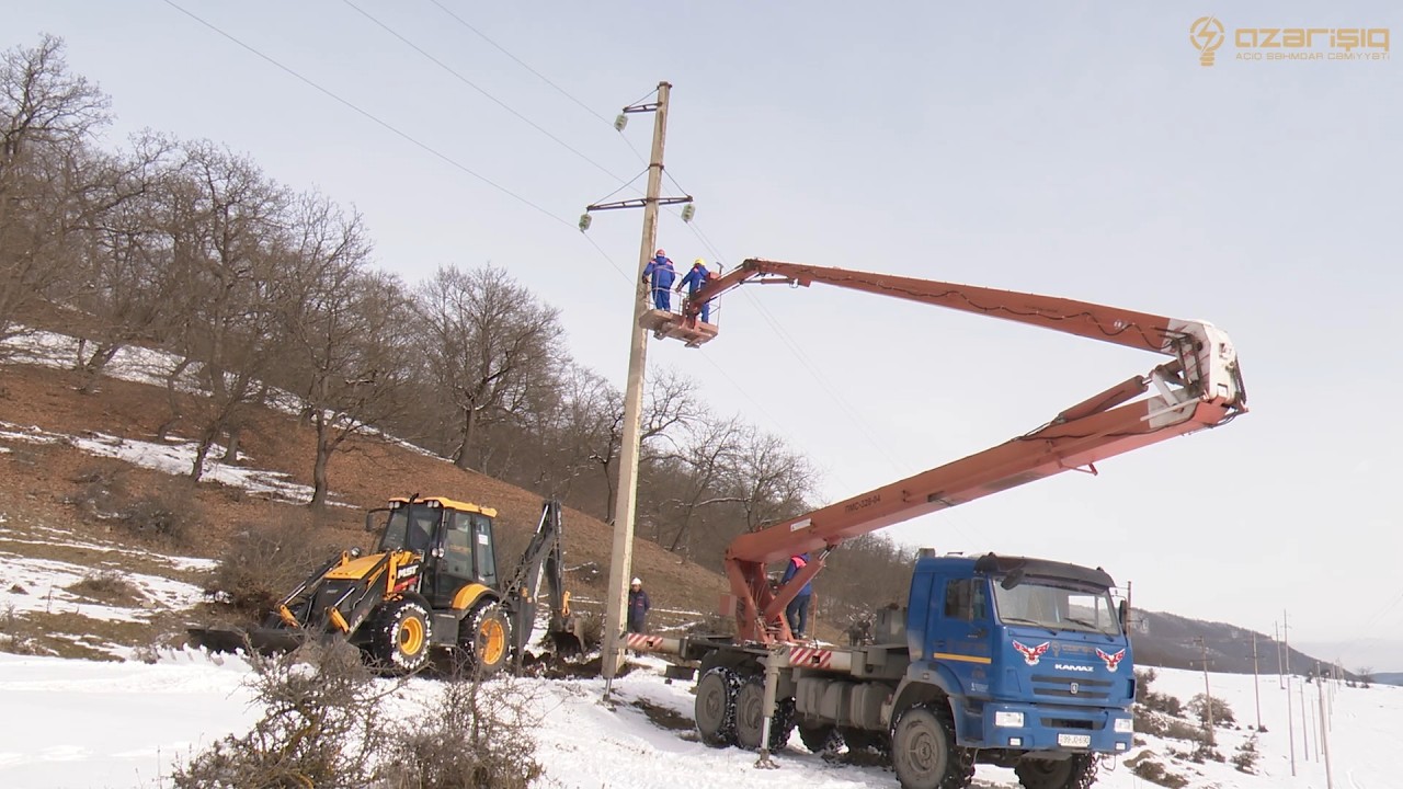 “Azərişıq” ASC Şahdağ istiqamətində xətləri yeniləyir