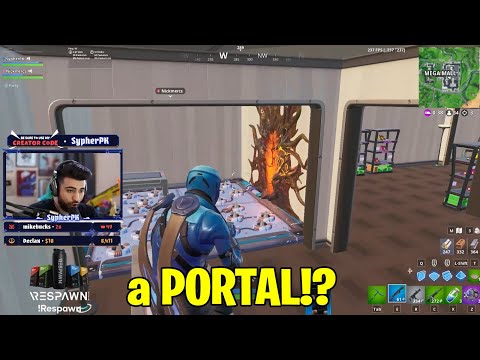 there's a PORTAL in Fortnite...