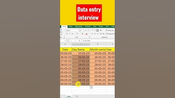 interview में अक्सर पुछा जाता है यही सवाल |excel interview #shortvideo