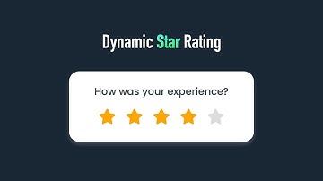 Rate Your Websites By Creating an Interactive Dynamic Star Rating System with HTML,CSS,& JavaScript