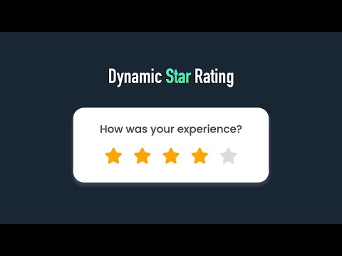 Rate Your Websites By Creating an Interactive Dynamic Star Rating System with HTML,CSS,& JavaScript