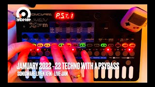 Jamuary 22 23 - Techno with a Psybass - Liven Xfm Live Jam