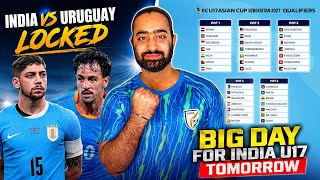 Big Day for Indian Football Tomorrow! India vs Uruguay Locked! U20 Final Squad!