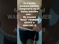 My invented WAIST TRIMMER DEVICE Test Result ( 33.5 in. becomes 31 inches waistline)