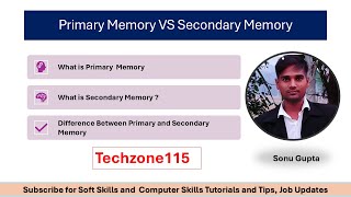 Primary Memory VS Secondary Memory, Volatilie, nonvolatile #techzone115 #ITsonu7i @ITSonu7i