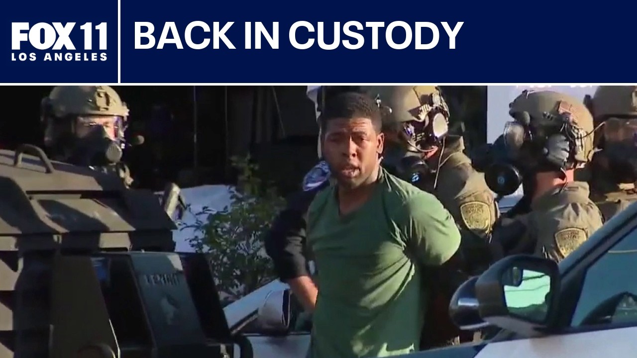 Escaped inmate captured after hourslong barricade - YouTube