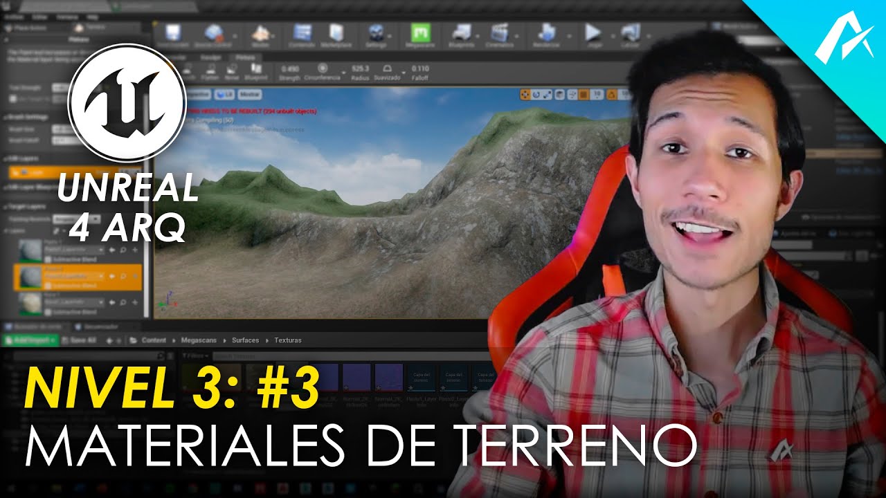Materiales Para Terrenos en Unreal Engine | Nivel 3: Clase 3 | # ...