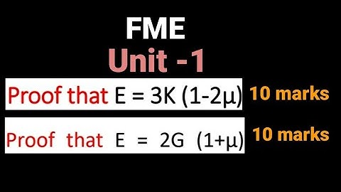 Derivations || Elastic Constants ||