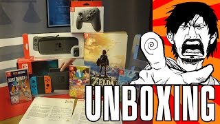 Unboxing Nintendo Switch + Zelda BOTW Limited Edition - Nerdcalypse