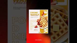 WAFFLE LOVE ! Who else is craving that perfect crunch and fluff? Designing this poster in @canva