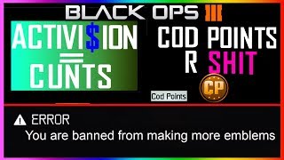 Treyarch Banned These Funny Emblems In Black Ops 3 Black Ops 3 Funny Rude Emblems