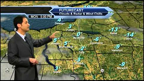 Monday morning weather forecast for February 16, 2015