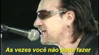 U2 Sometimes You Can't (live brooklin) -legenda em português BR