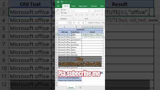 Substitute Formula in Excel - Tips & Tricks shorts viral  msexcel