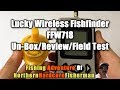 Lucky Wireless Fishfinder FFW718 Unbox, Review and Field Test | FishingAdvNHF