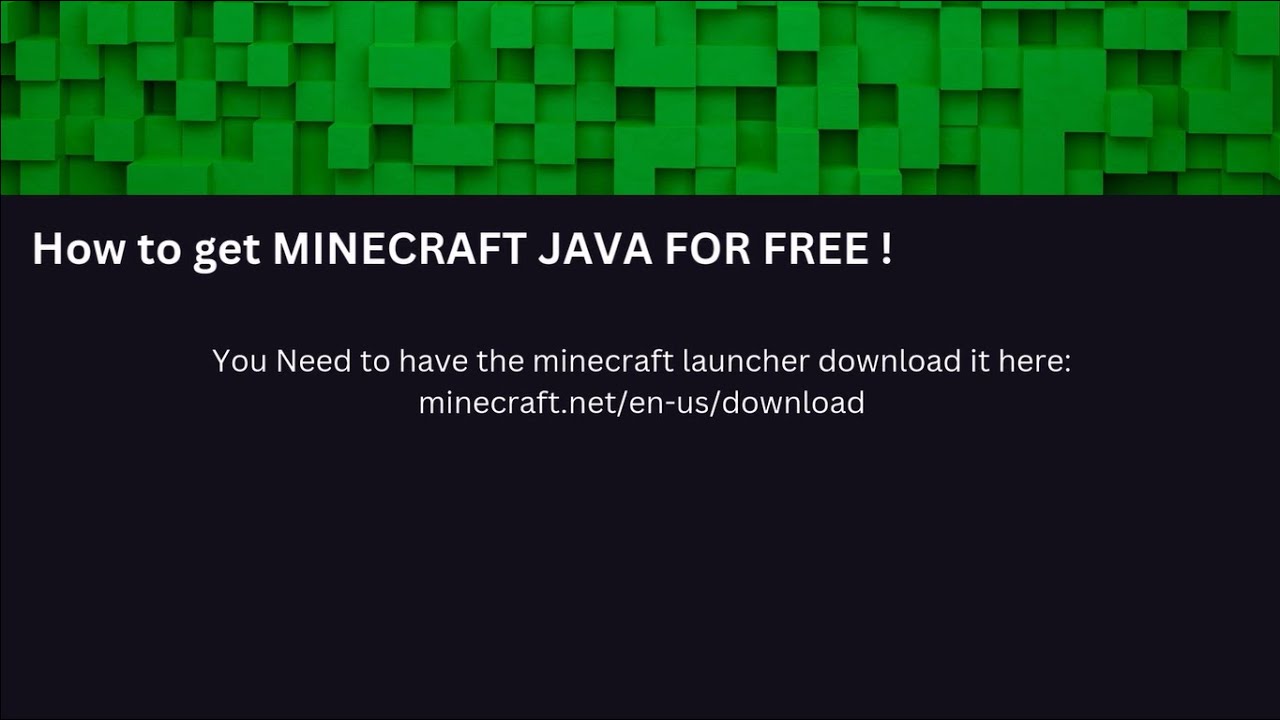 How To Get Minecraft Java Completely For Free |!NO DEMO!| - YouTube