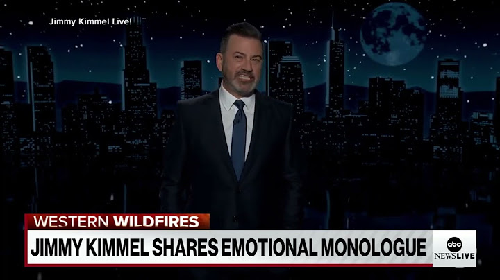 Jimmy Kimmel emphasizes his love for Angelenos in tearful monologue