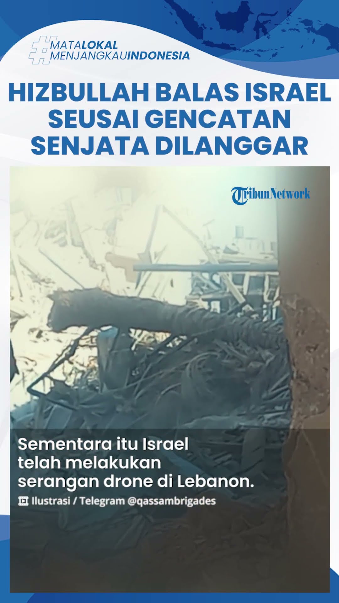 Israel Langgar Gencatan Senjata, Hizbullah Tak Tinggal Diam Balas Serangan Zionis Bom Pangkalan IDF